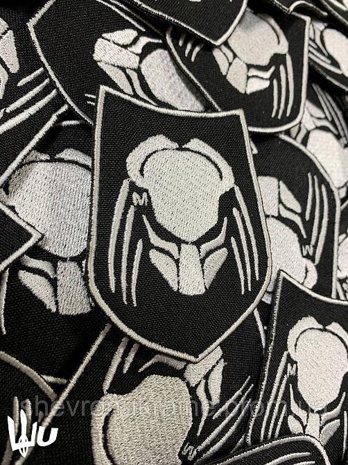 Шеврон ХИЩНИК (Форма щит. На липучке) Размер 8x7.5см Киев - изображение 6