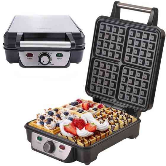Вафельница электрическая Camry CR 3025 1500 Вт для бельгийских венских вафель с терморегулятором 4 формы SE-72 Львов