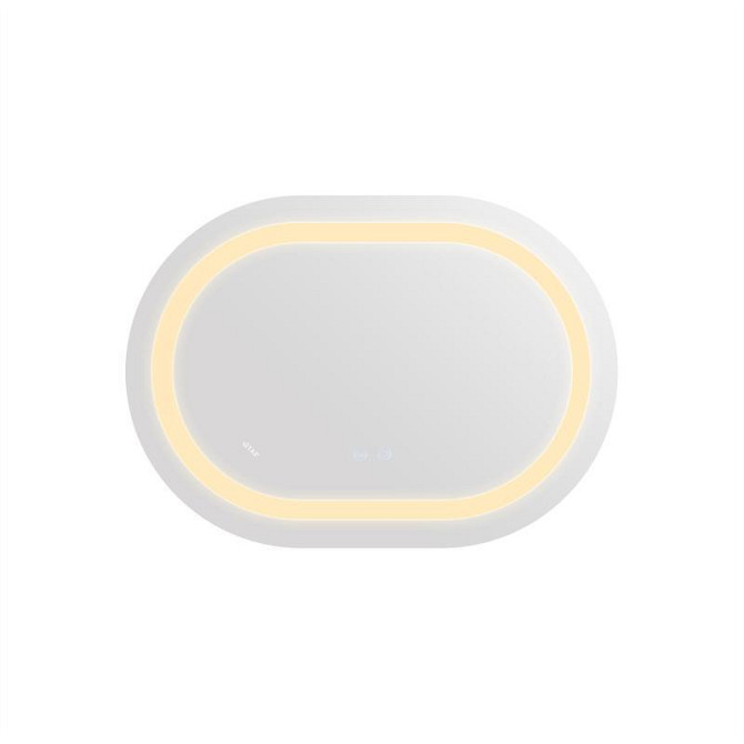 Дзеркало настінне овальне сенсорне Qtap Gemini 500х700 з LED-підсвіткою Touch, з антизапотіванням із диммером Харків - фото 5