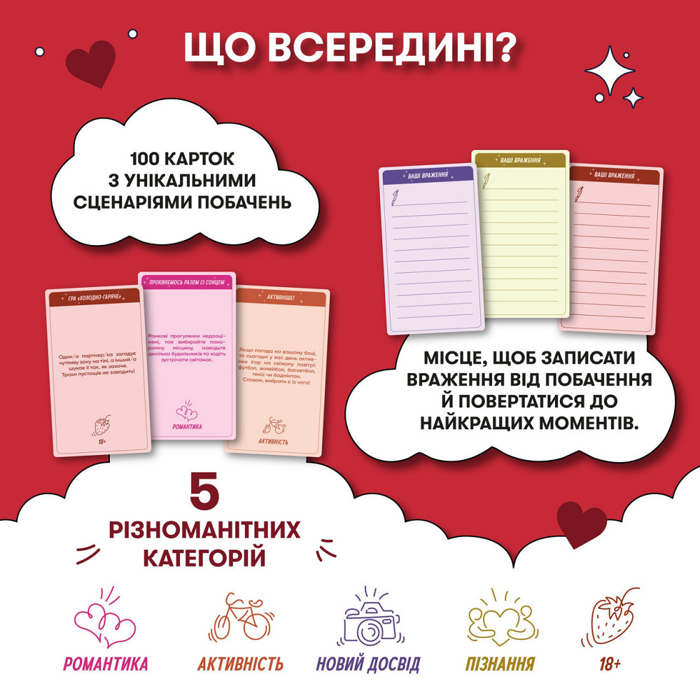 Гра для закоханих Orner 100 неймовірних побачень (orner-2865) ( 15277 ) Харків - фото 2
