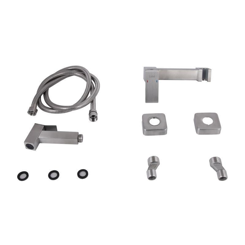 Гигиенический душ, нержавейка Lidz Kubis 110 Nickel LDKUB110NKS46103 прямоугольный Харьков - изображение 6