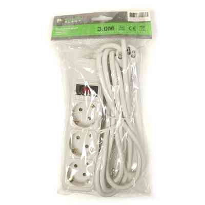 Сетевой фильтр питания PowerPlant 3 м, 3 розетки, евростандарт (JY-1054/3) (PPSA10M30S3) Винница