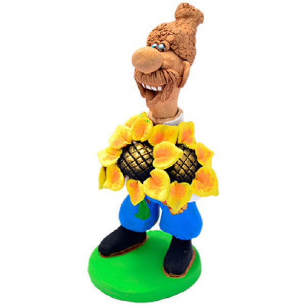 Статуэтка настольная Казак с подолнухами Киев - изображение 1