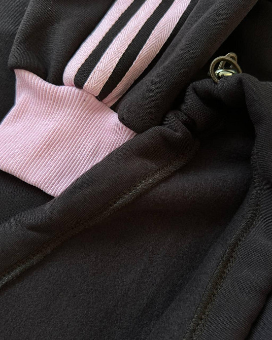 Женский теплый прогулочный костюм двойка с лампасами трехнить на флисе 48/52 Одесса - изображение 8