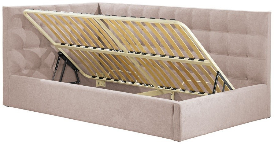 Кровать Chester с боковой спинкой Comfort 90 x 200 см Rosto 13 С подъемным механизмом и нишей для белья Мокко Киев - изображение 3