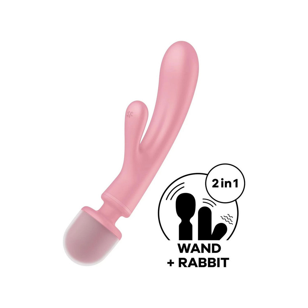 Вібратор для подвійної стимуляції Triple Lover pink Sex Aura Київ - фото 2