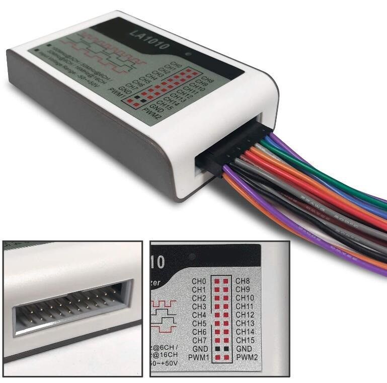 USB логический анализатор Kingst LA1010 100 МГц 16-канальный Type-C для Arduino и отладки схем Киев - изображение 1