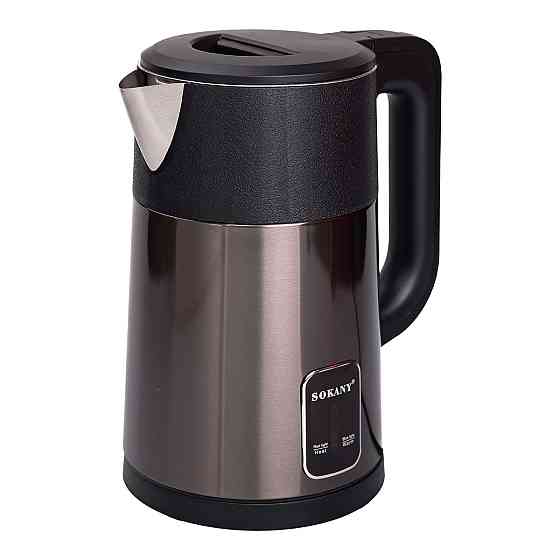 Sokany Електрочайник з автоматичним вимкненням 2,5 л Sokany побутовий 1500 Вт SK-09017GR Киев