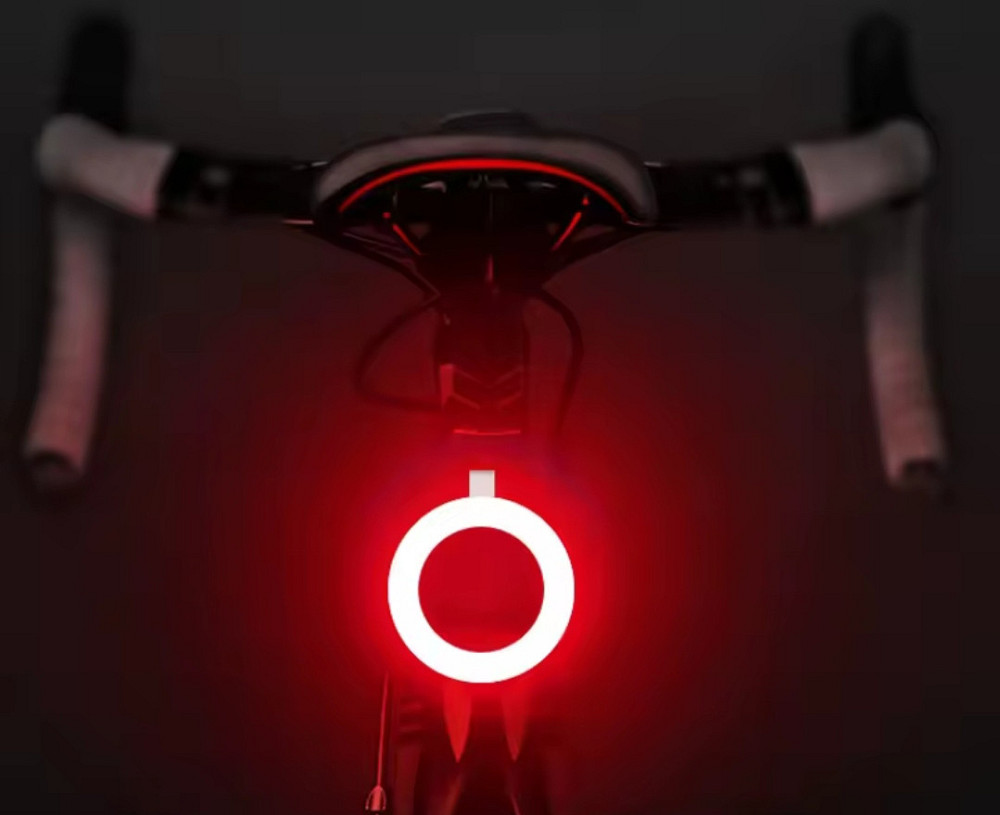 Велосипедный светодиодный задний led фонарь от USB 4 см черный Киев - изображение 1