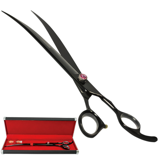 Davis Majutsu Titanium Curved ДЭВИС МАЙЖИТЦУ ТИТАНИУМ ножницы изогнутые для стрижки собак Киев - изображение 1