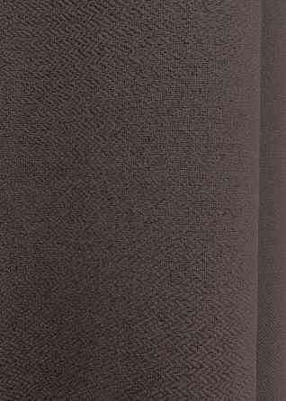 Шторна тканина льон блекаут 100%, колір сіро-коричневий 1722ш Київ