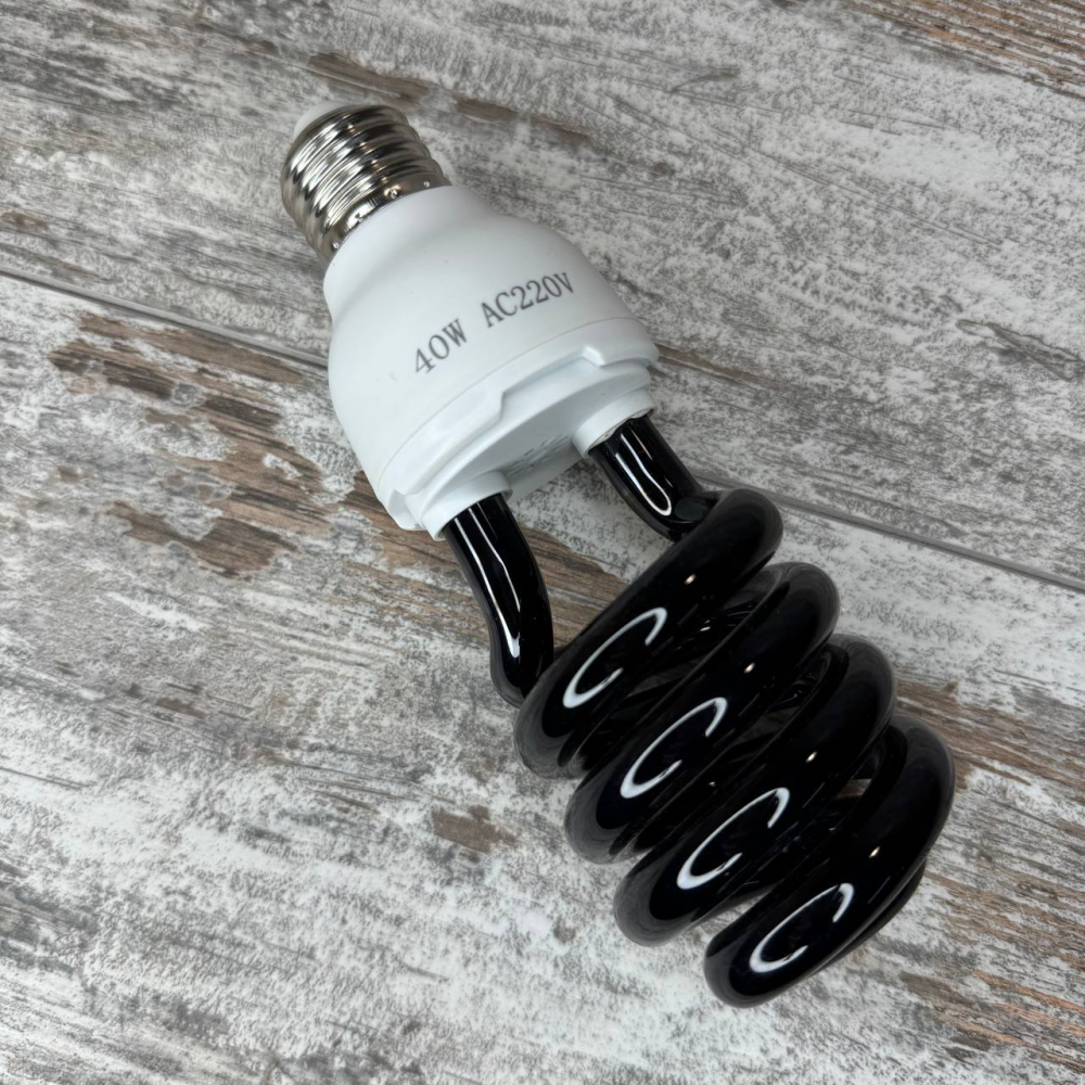 Ультрафиолетовая энергосберегающая спиральная лампа E27 220В 40Вт 365–400 нм от насекомых Киев - изображение 1