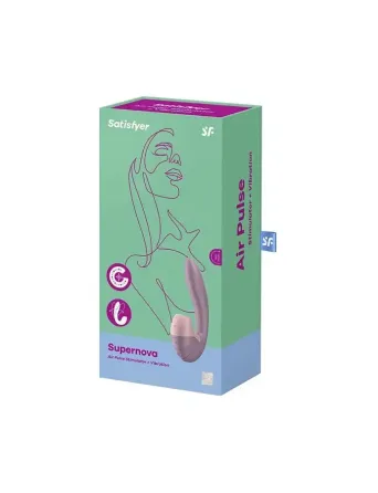 Вакуумний вібратор Satisfyer Supernova Old Rose, 2 положення стовбура Львів