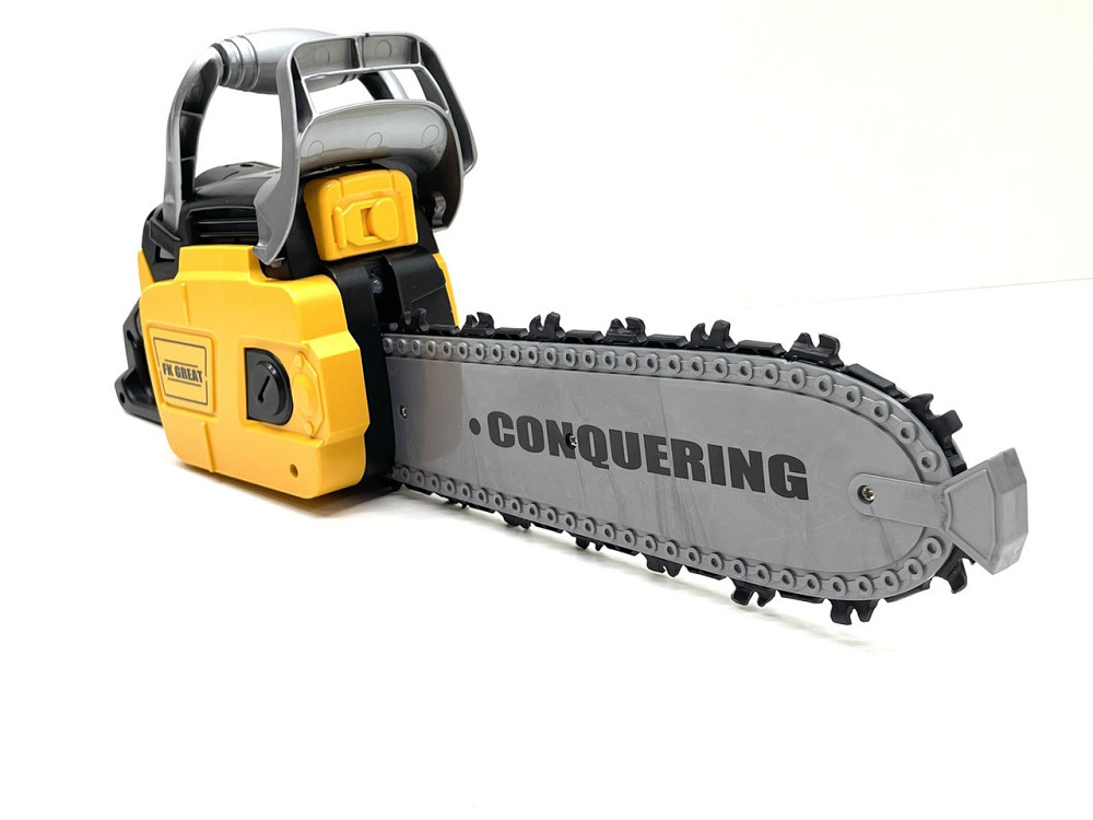 Бензопила іграшкова автоматичне обертання ланцюга зук Жовто-чорна (T001) Чернігів - фото 7