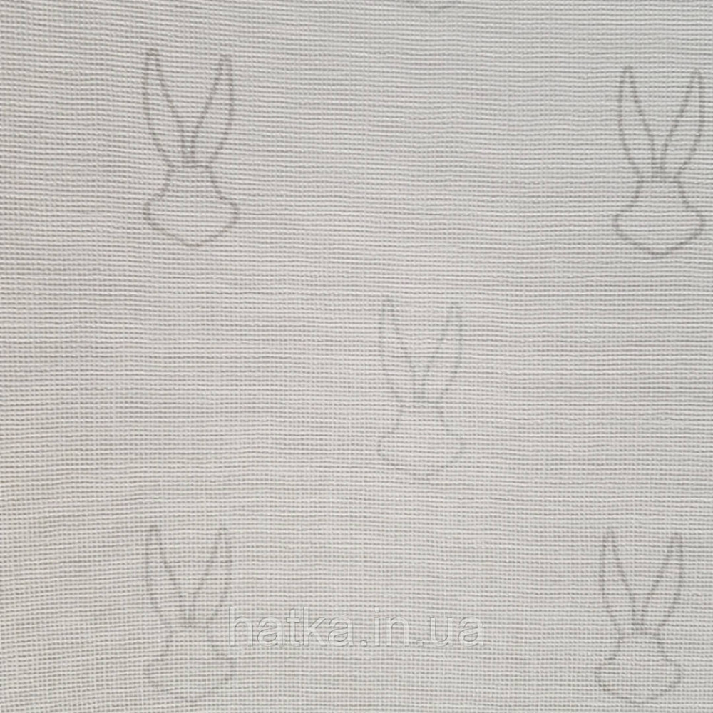 Шпалери вінілові на флізеліні AdaWall Ada Kids метрові дитячі герої мультфільмів кролик на біло сірому Київ - фото 3