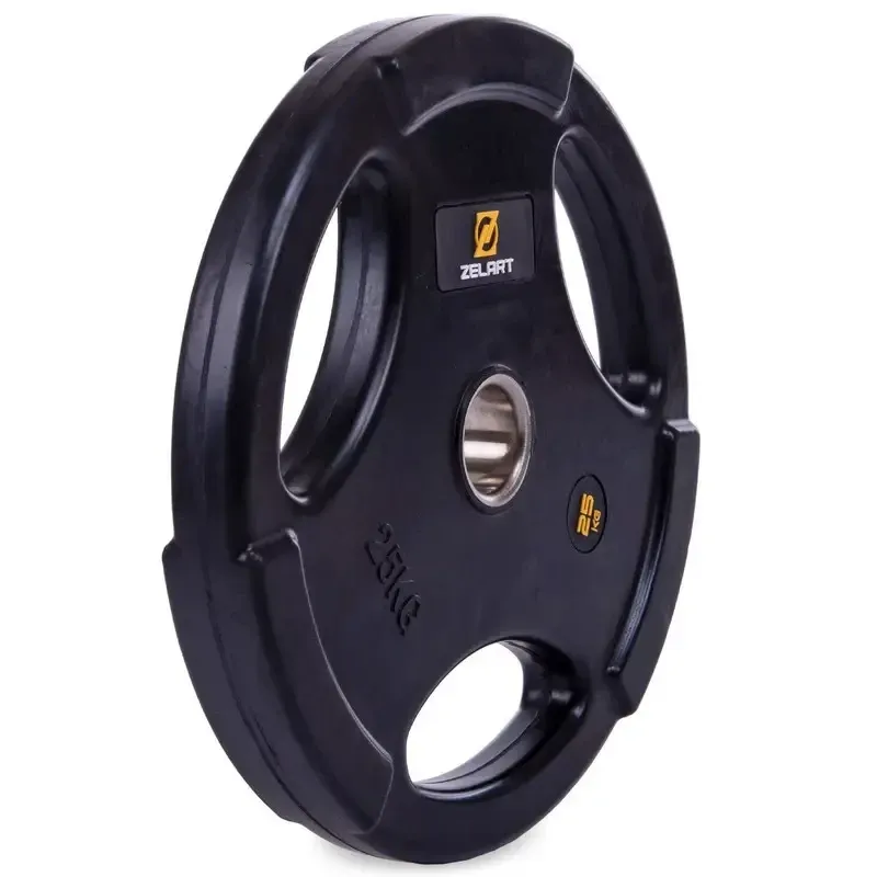 Диск обгумований 25 кг на гриф 50 мм Zelart TA-2673-25 Київ - фото 1