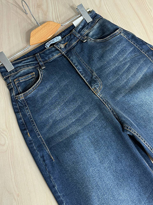 Джинси жіночі Its Basic 2507-2 палаццо стрейчеві з виточками сині, синій, 46, 46, 89 см, 120 см Київ - фото 5