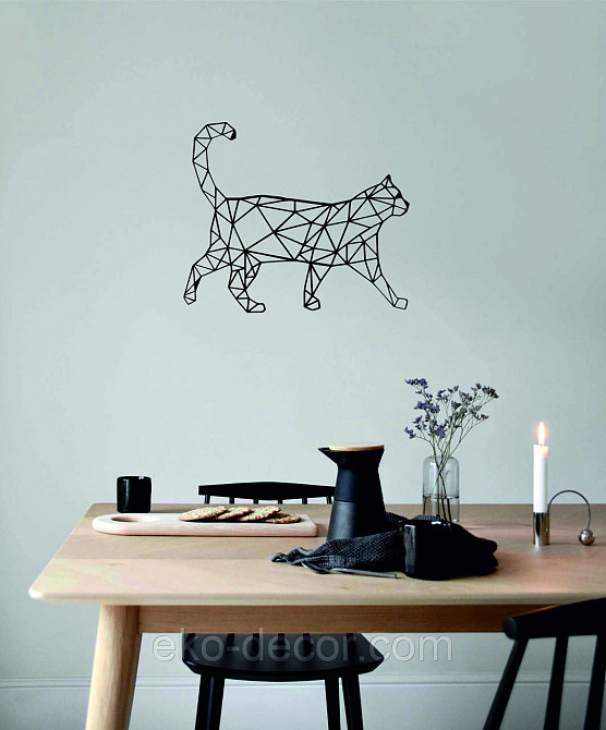 Декоративне настінне Панно «Кіт» Декор на стіну Київ - фото 3