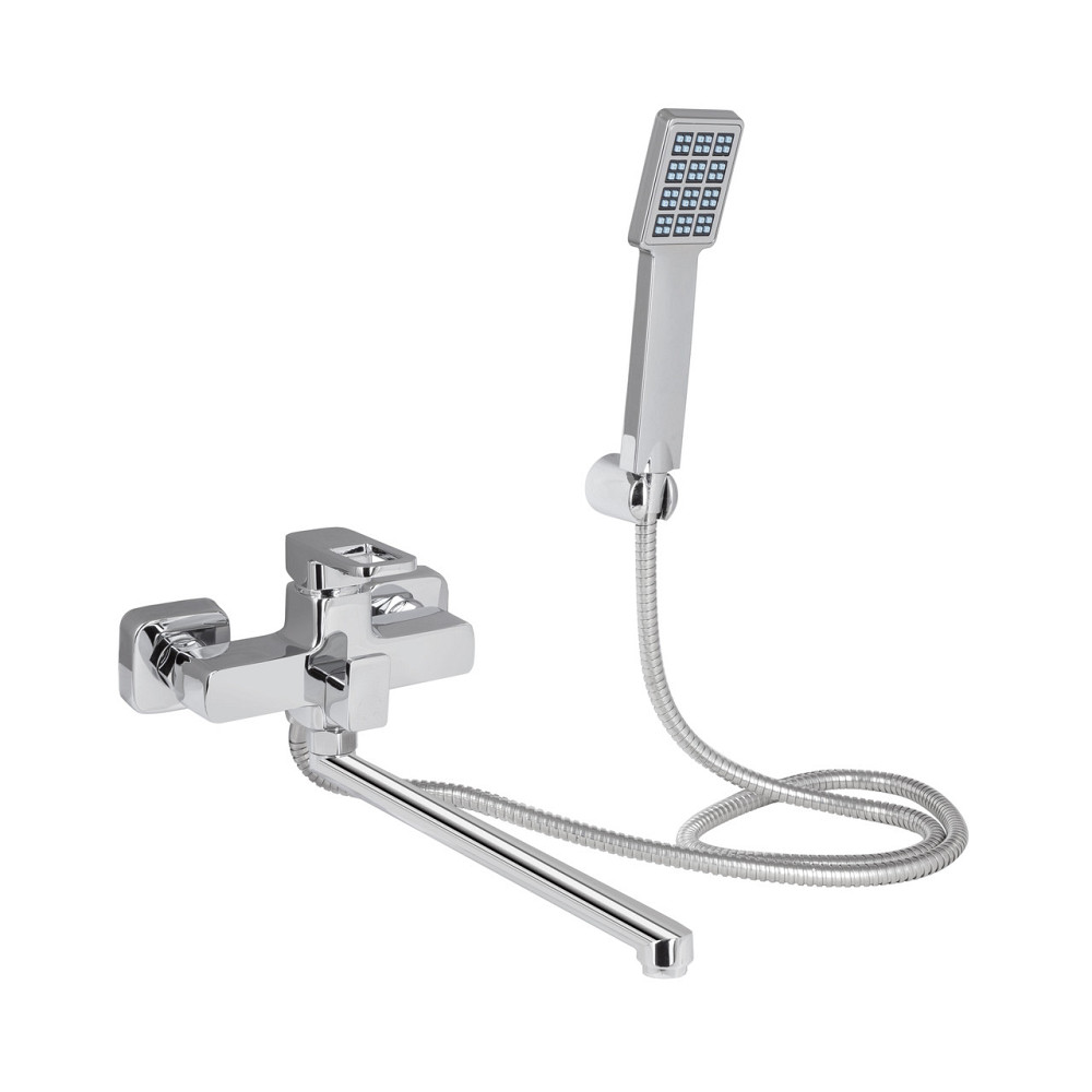 Смеситель для ванны Lidz Wawel 005 с поворотным изливом (c душевым гарнитуром) (k35) LDWAW005CRM45389 Chrome Киев - изображение 1