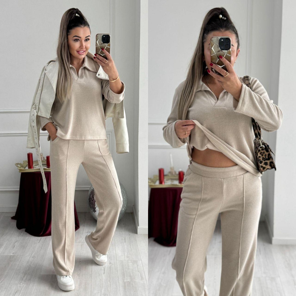 Женский базовый вязаный костюм двойка из ангоры Таш, 46/48 Одесса - изображение 3