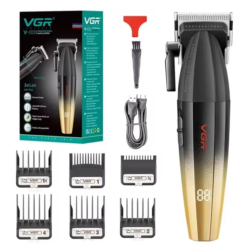 Машинка для стрижки волос без шума VGR, Машинка для стрижки мужская Стильная QR-97 Львов - изображение 5