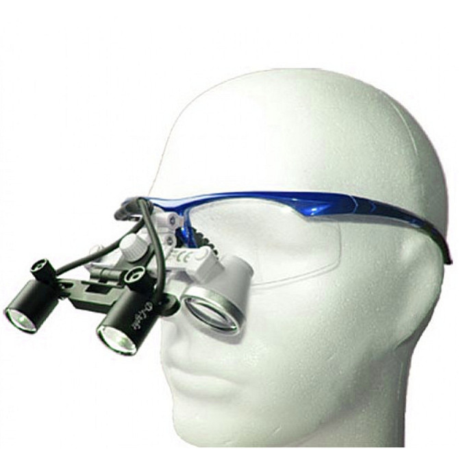 Бінокулярний збільшувач ECMG-2,5x-RD ErgonoptiX мікро Галілея з освітлювачем D-Light Duo Дніпро - фото 1