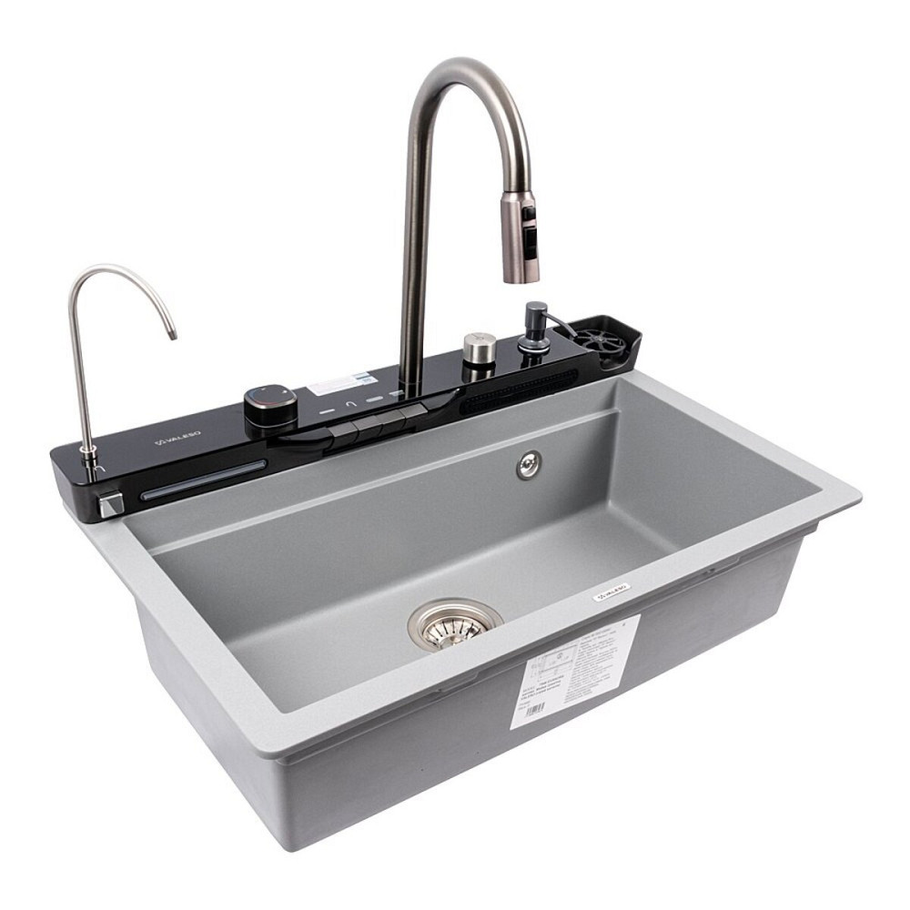 7546 EVANORA матова Мийка гранітна VALESO (сірий металік) Коломия - фото 4