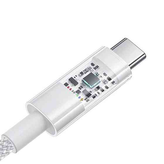 Кабель Baseus Gem Fast-Charging Data Cable USB to USB-C 100W 1m Moon White P10373002211-00 Одесса