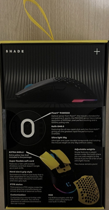 Мишка: Cryo Shade ULTRA lignt Gamingmus RGB (sort)Нова . Киев - изображение 3