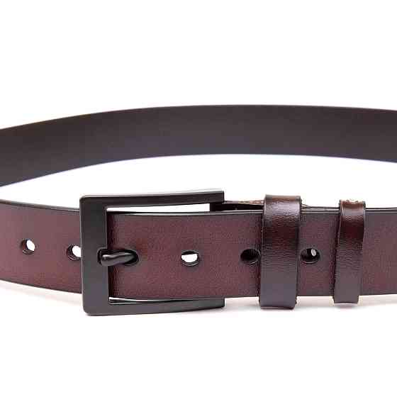 Ремінь з затемненою пряжкою чоловічий Vintage 20380 Коричневий Київ