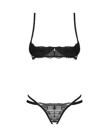 Комплект Obsessive Nutris 2-pcs crotchless set XS/S Sex Aura Київ