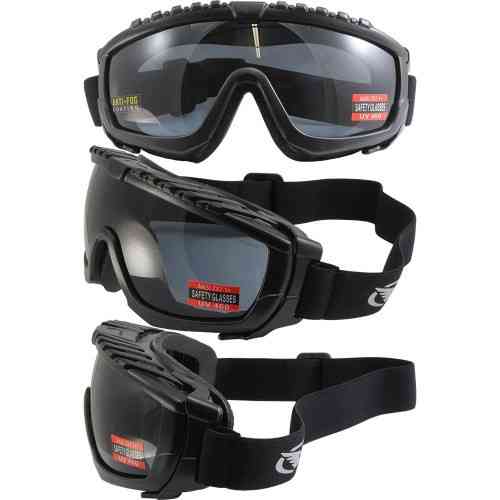 Окуляри захисні з ущільнювачем Global Vision Ballistech-1 (smoke) Anti-Fog, чорні Запоріжжя