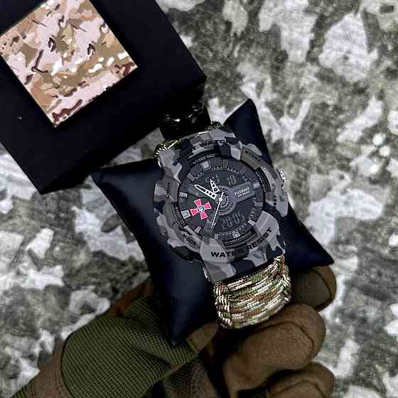 Patriot 005CMGYSU ЗСУ Сірий камуфляж Паракордовий ремінець Camo Green + Коробка. SBR Київ