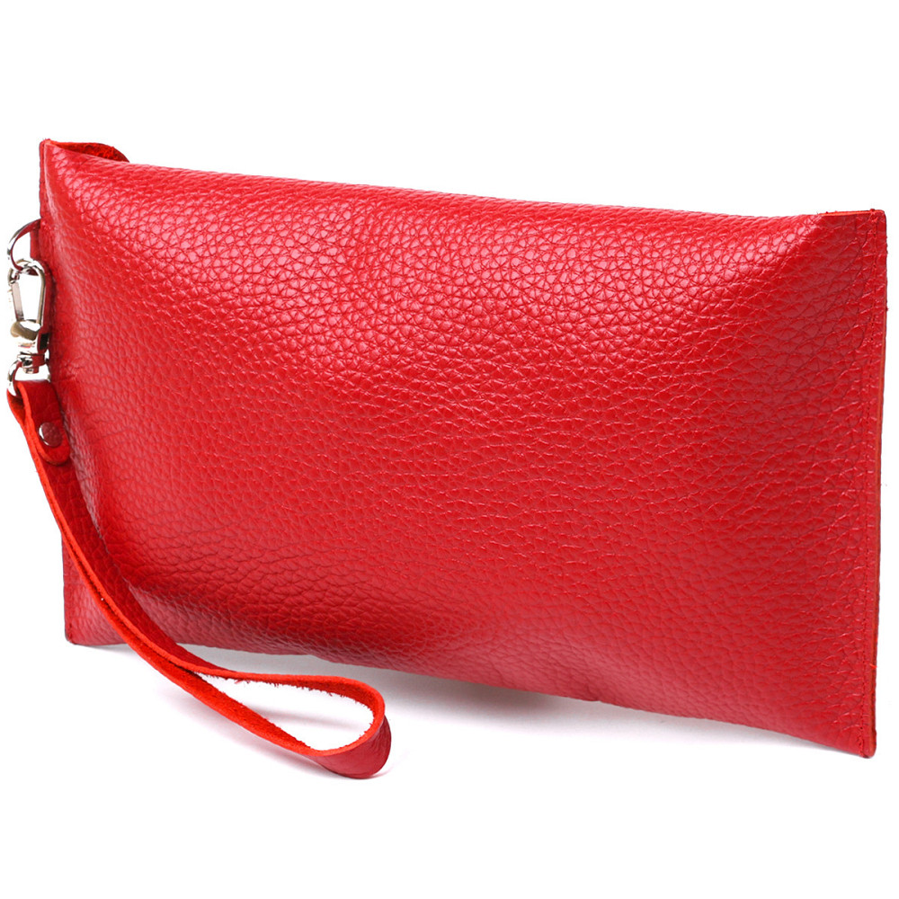 Шкіряна жіноча тревел-косметичка Червоний (SHVIGEL) Київ - фото 6