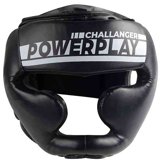 Боксерський шолом тренувальний PowerPlay 3048 Чорно-Білий XL Київ