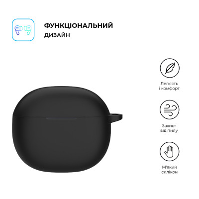 Чохол для навушників Armorstandart Hang Case для Xiaomi Redmi Buds 4 Active Black (ARM73538) Вінниця - фото 2