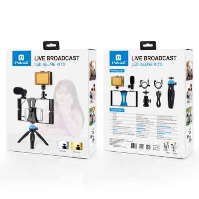 Набір блогера Puluz 4in1 (light, mount, phone holder, microphone) (PKT3023) Вінниця