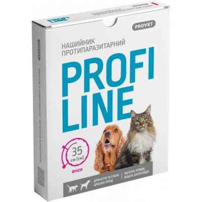 Ошейник для животных ProVET Profiline инсектоакарицид 35 см фуксия (4823082430956) Винница