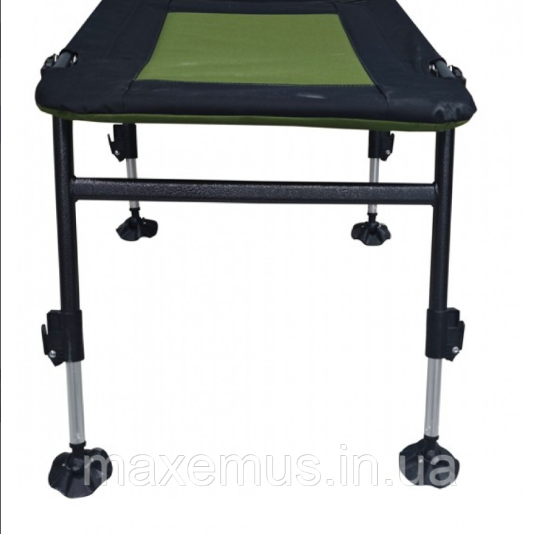 Раскладное карповое кресло с подставкой для ног Bonro B-24 Черно-зеленое (туристическое для рыбалки) Мостиська - фото 8