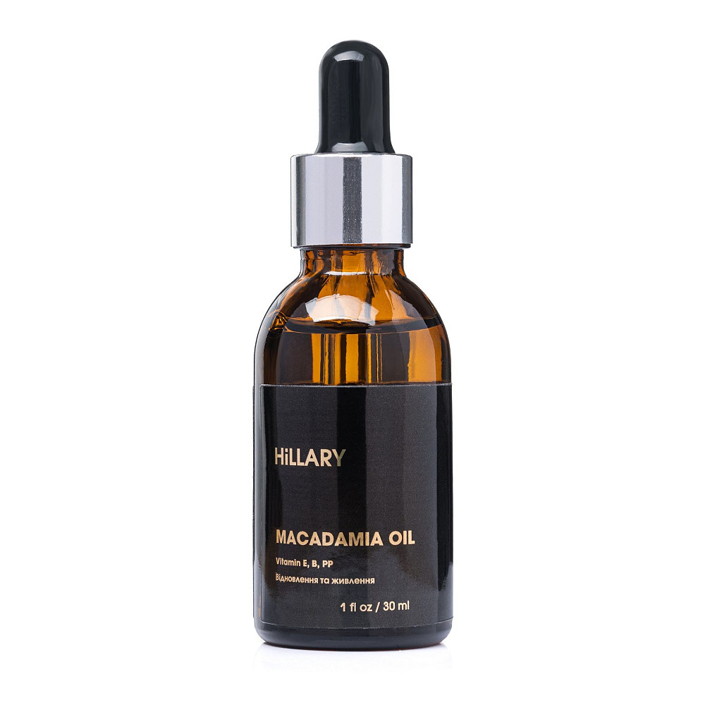 Органічна нерафінована олія макадамії холодного віджиму Organic Cold-Pressed Macadamia Oil Hillary 30 мл Київ - фото 5