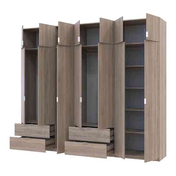 Шкаф для одежды Doros Лукас Дуб сонома 3+4 ДСП 280х50х240 DRS-011706 (42005119) Днепр