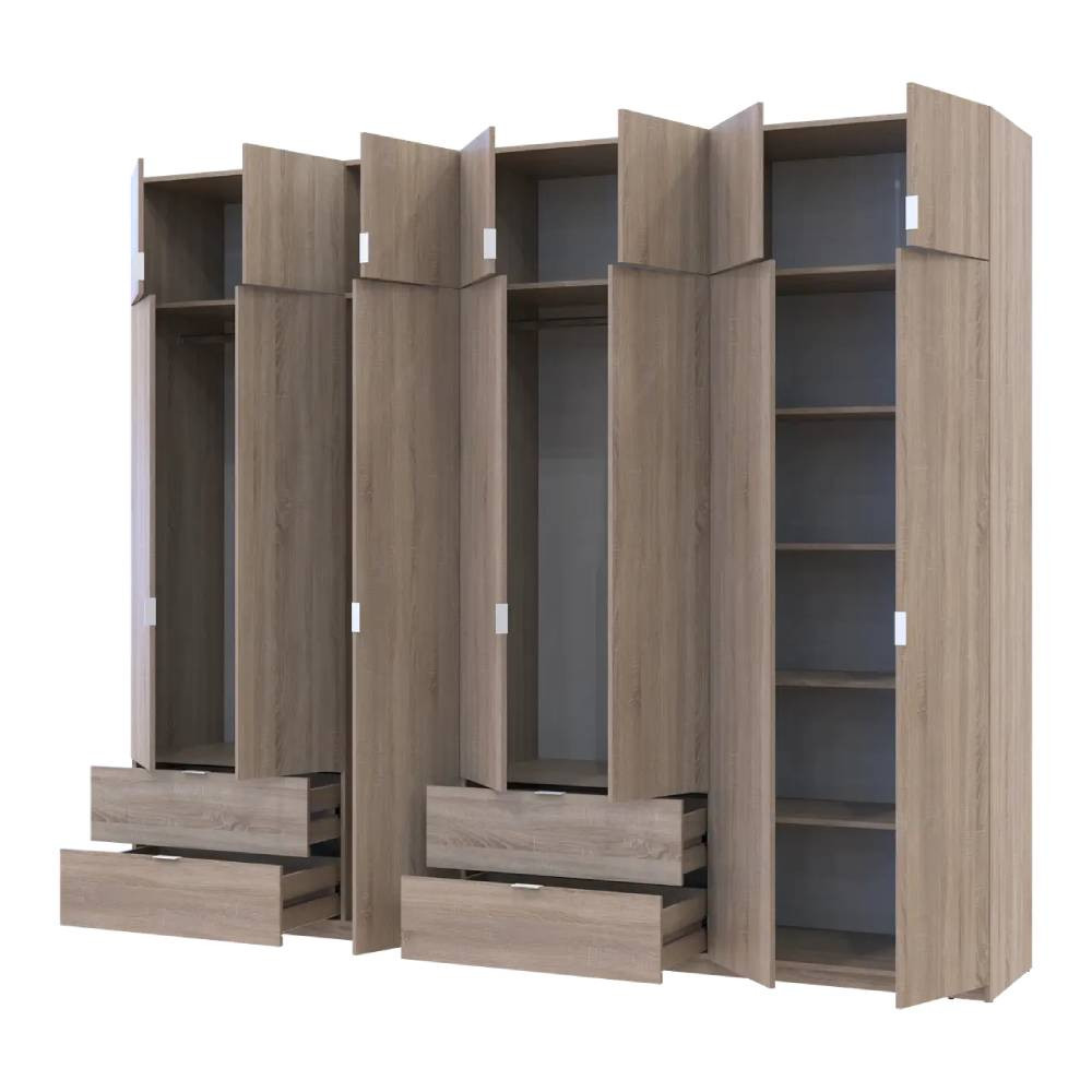 Шафа для одягу Doros Лукас Дуб сонома 3+4 ДСП 280х50х240 DRS-011706 (42005119) Дніпро - фото 2
