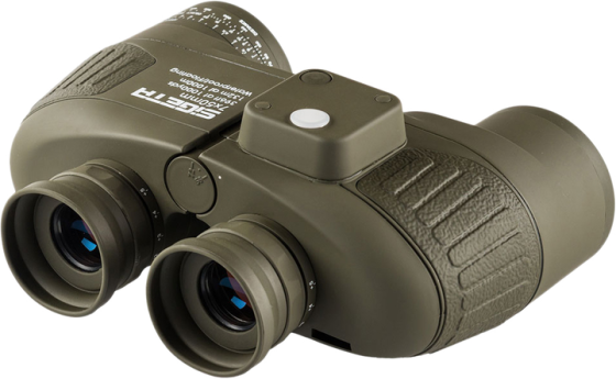 Морський бінокль Sigeta Admiral 7x50 Military floating compass reticle (Зелений) Вінниця