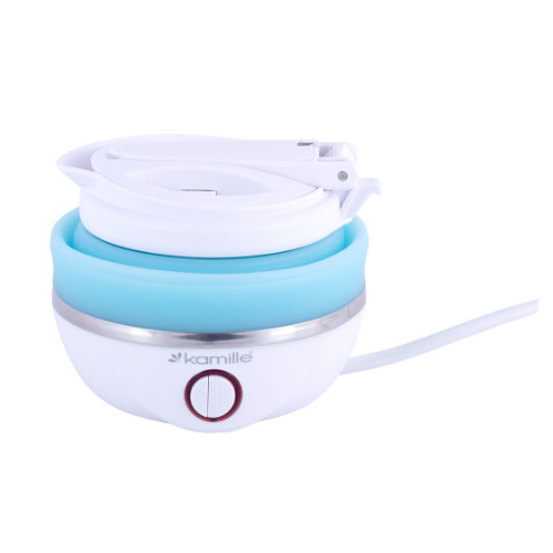 Електрочайник 0,8л 750W силікон (диск) блакитний/білий 1724 KAMILLE Житомир - фото 8