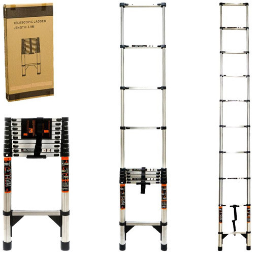 Лестница телескопическая 3.9м, приставная, нержавеющая сталь Киев - изображение 4