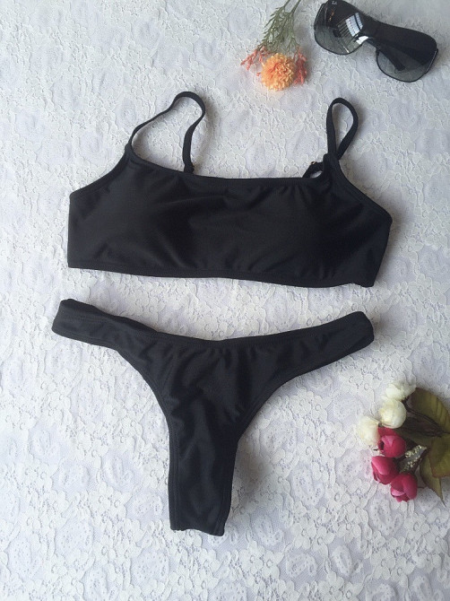 Роздільний купальник з топом S чорний Київ - фото 3