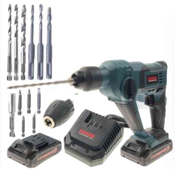 FT-004 Акумуляторний Перфоратор 20,4В 3-в-1 з LED підсвіткою, 2 АКБ Li-Ion, 11 насадок, 5000 уд/хв Одеса