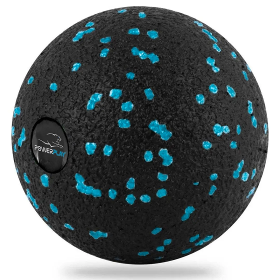 Масажний м'яч PowerPlay PP-4350 Epp Massage Ball (d8) Чорно/Блакитний Каменское