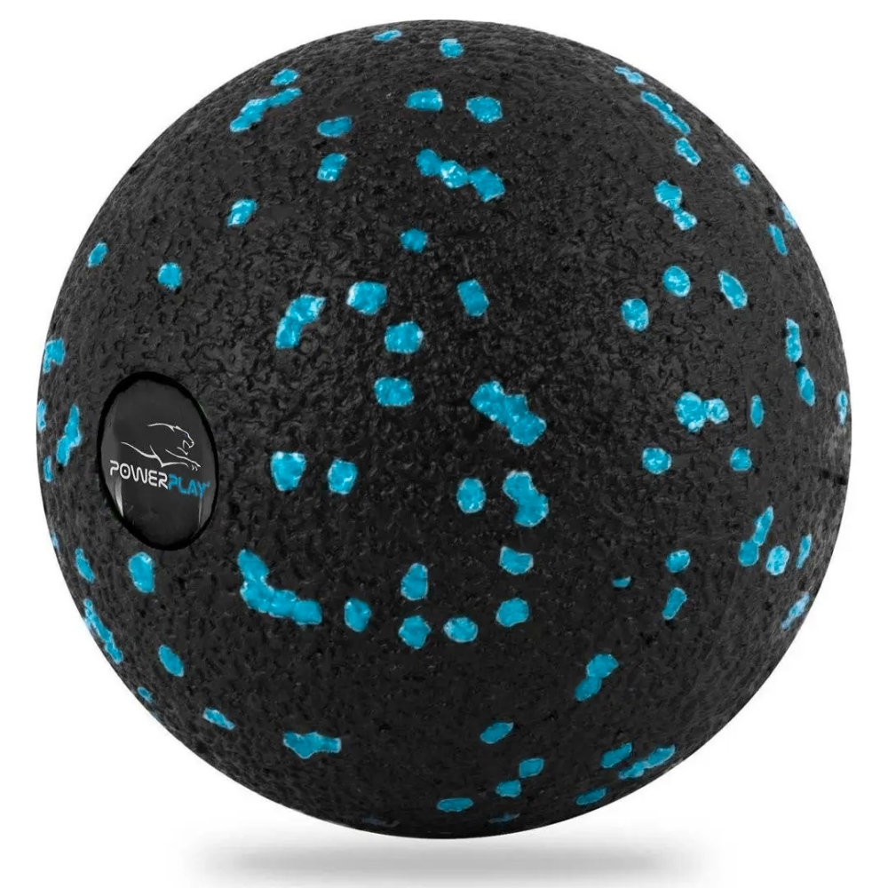 Масажний м'яч PowerPlay PP-4350 Epp Massage Ball (d8) Чорно/Блакитний Каменское - изображение 2