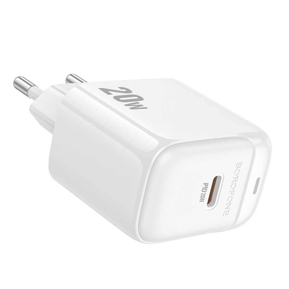 Мережевий зарядний пристрій BOROFONE BAS43A Potential single-port PD20W charger White 6941991113819 Одеса - фото 4